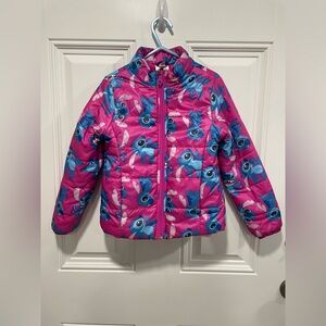 Disney Stitch Puffer Coat 5/6 YRS